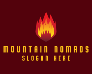 Mountain Fire Pit logo design