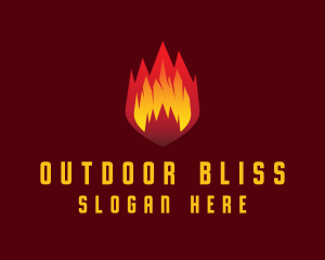 Mountain Fire Pit logo design