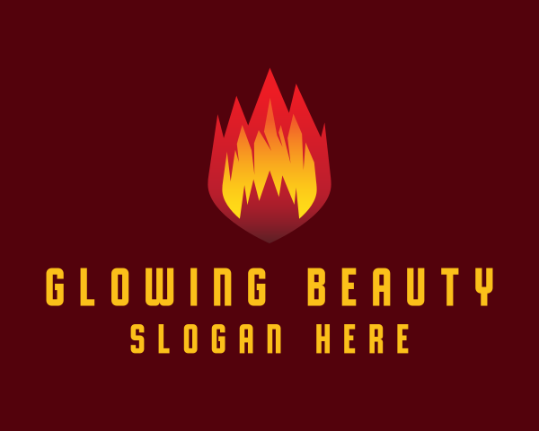 Burn logo example 3