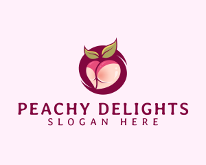 Seductive Lingerie Peach logo design