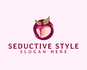 Seductive Lingerie Peach logo design