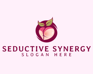 Seductive Lingerie Peach logo design