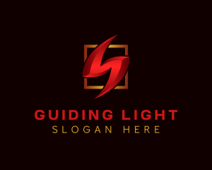 Electric Lightning Power logo design