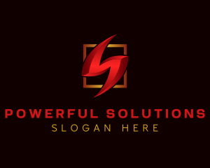 Electric Lightning Power logo design