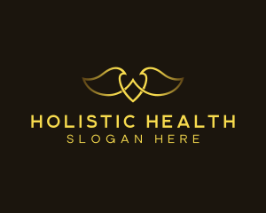 Wings Angel Holistic logo design