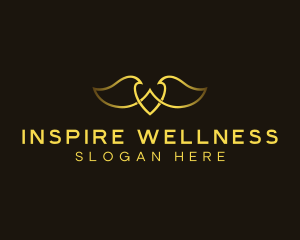 Wings Angel Holistic logo design