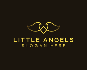 Wings Angel Holistic logo design