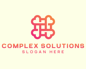 Gradient Medical Cross Heart logo design