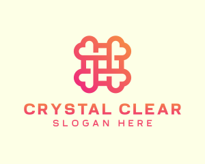 Gradient Medical Cross Heart logo design