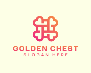 Gradient Medical Cross Heart logo design