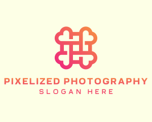 Gradient Medical Cross Heart logo design