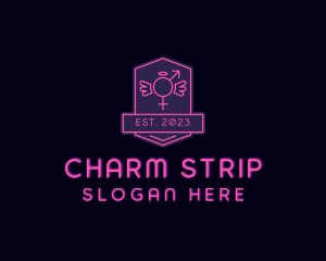 Kinky Adult Strip Club logo design