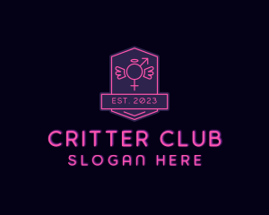 Kinky Adult Strip Club logo design