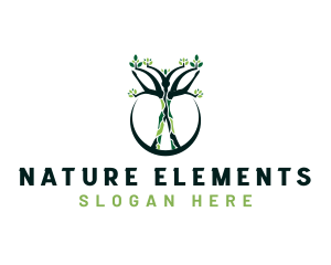 Human Tree Nature logo design