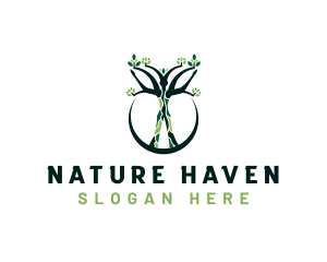 Human Tree Nature logo design