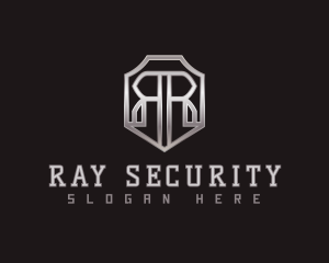 Security Shield Letter R logo design