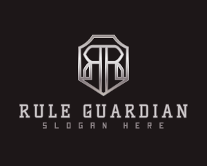 Security Shield Letter R logo design