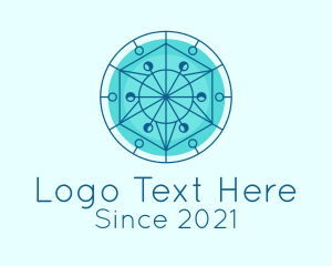Astral Circle Hexagon logo design