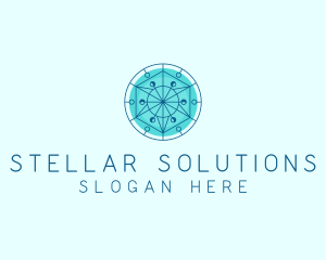 Astral Circle Hexagon logo design