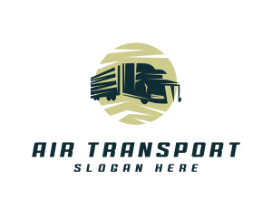 Construction Cargo Truck logo design