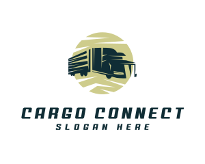 Construction Cargo Truck logo design