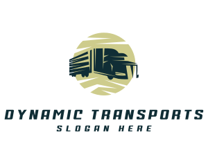 Construction Cargo Truck logo design