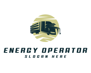 Construction Cargo Truck logo design