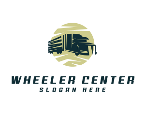 Construction Cargo Truck logo design