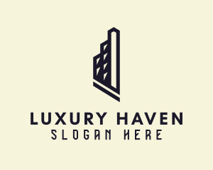 Abstract Hotel Building logo