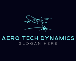 Airplane Aviation Airport logo design