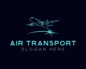 Airplane Aviation Airport logo design