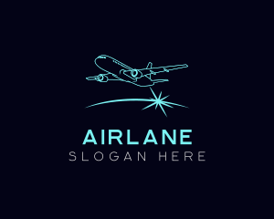 Airplane Aviation Airport logo