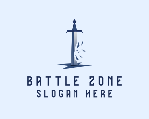 Knight Sword Weapon logo