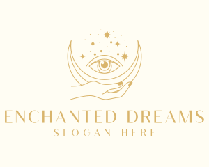 Crescent Moon Eye  logo design