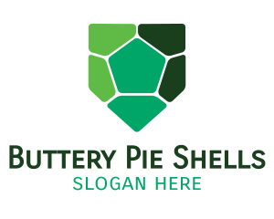 Turtle Shell Shield logo design