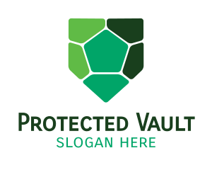 Turtle Shell Shield logo design