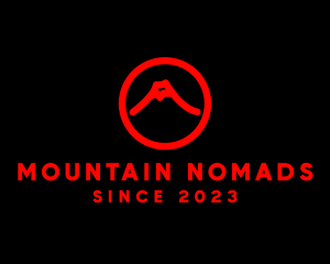 Modern Volcano Mountain logo design