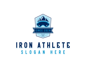 Mountain Skiing Sports logo design