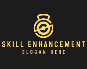 Yellow Kettlebell Weights logo