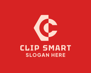 Digital Letter C Tag logo design