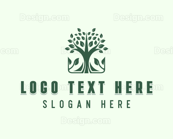 Tree Plant Farm Logo