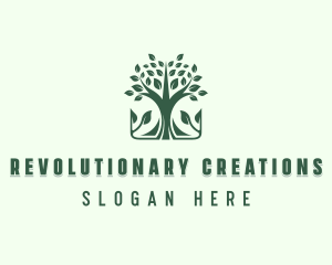 Tree Plant Farm Logo