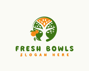 Orange Tree Fruit logo design