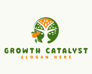 Orange Tree Fruit logo design