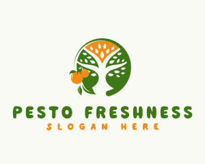 Orange Tree Fruit logo design