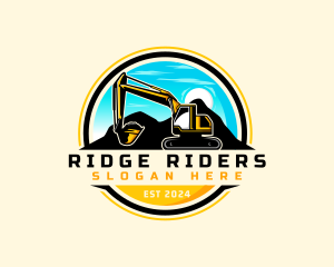 Landscaping Quarry Excavator logo design