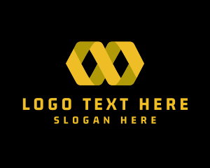 Loop - Gold Business Loop logo design