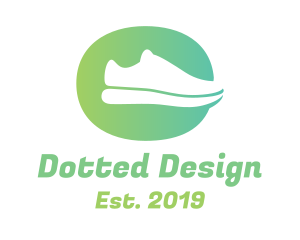 Green Sneaker Shoes logo design