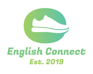 Green Sneaker Shoes logo design