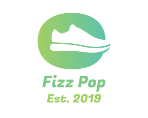 Green Sneaker Shoes logo design